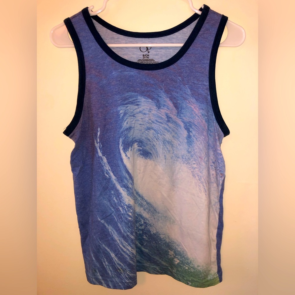 OP Small Men’s Tank Top Blue Ocean Wave
